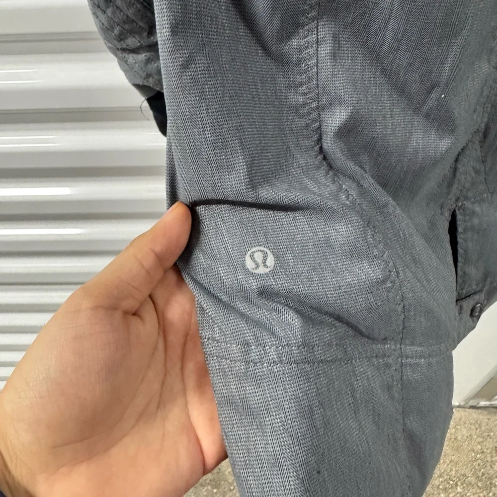 Lululemon Jacket Womens‎ 4 Gray Apres Run Anorak Full Zip Hood Outdoor Running